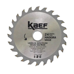 Serra Circular Videa para Madeira 185mm 24 dentes Kaef