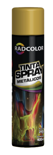 Tinta Spray Metálica Dourado 400ml/ 240g