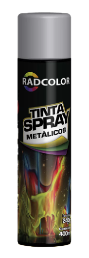 Tinta Spray Metálica Prata 400ml/ 240g