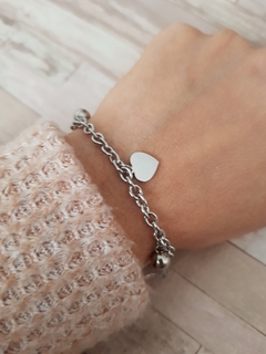 PULSERA CORAZON AQ - Lena Boutique