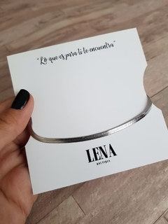 PULSERA LISA DE 3MM AQ - comprar online