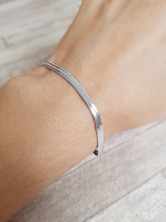 PULSERA LISA DE 3MM AQ - Lena Boutique