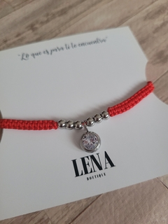 PULSERA DE HILO ROJO CRISTAL AQ - comprar online