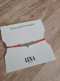 PULSERA DE HILO ESTRELLA MACIZA AQ en internet