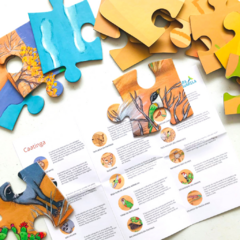 Quebra-cabeça Gigante - Caatinga - 48 peças - Macaco Verde - Gifts for Kids | Brinquedos educativos, Livros e Gift Box