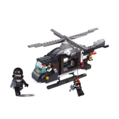 Blocos Cubic Polícia Helicóptero de Combate 219 pcs - comprar online