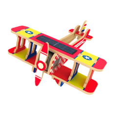 Quebra-cabeça Desafio 3D Solar - Avião Biplane