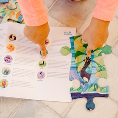 Quebra-cabeça Gigante - Floresta Amazônica - 48 peças - Macaco Verde - Gifts for Kids | Brinquedos educativos, Livros e Gift Box