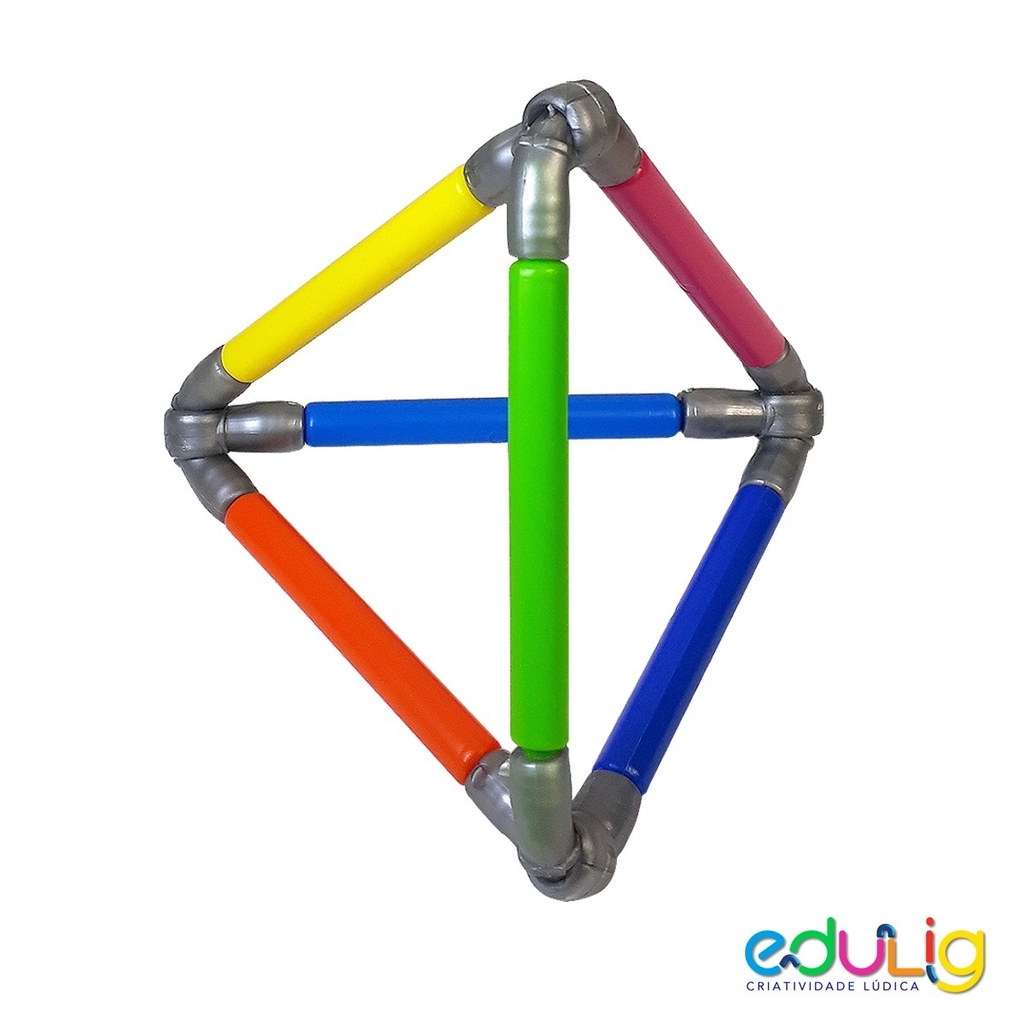 Desafio Edulig Criativo Puzzle 3D - Triângulos e Varetas, Mini Cientista  Brinquedos - Brinquedos Educativos e Criativos