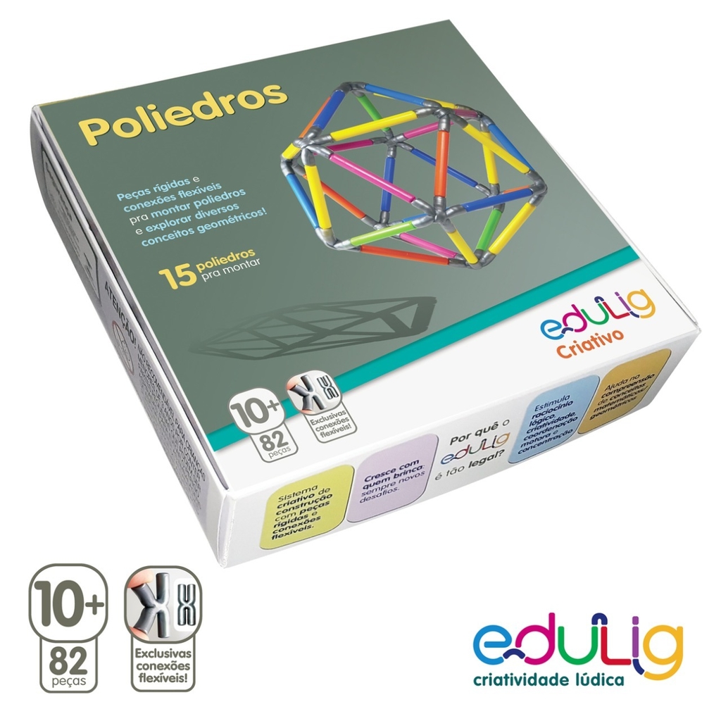 Quebra-cabeça Edulig Puzzle 3D Mini Sólidos Platônicos - 296 peças e -  Edulig, Kits pedagógicos e lúdicos, Puzzles 3D