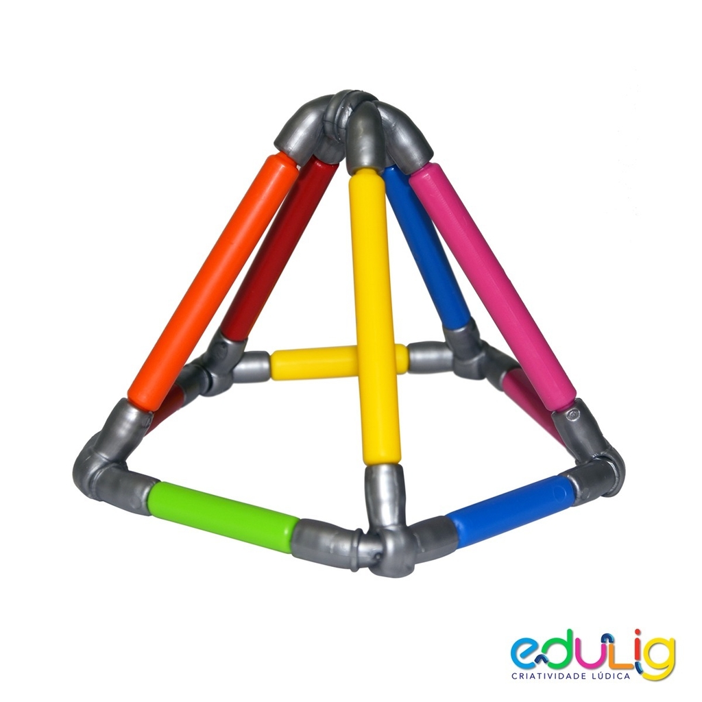 Desafio Edulig Criativo Puzzle 3D - Triângulos e Varetas, Mini Cientista  Brinquedos - Brinquedos Educativos e Criativos