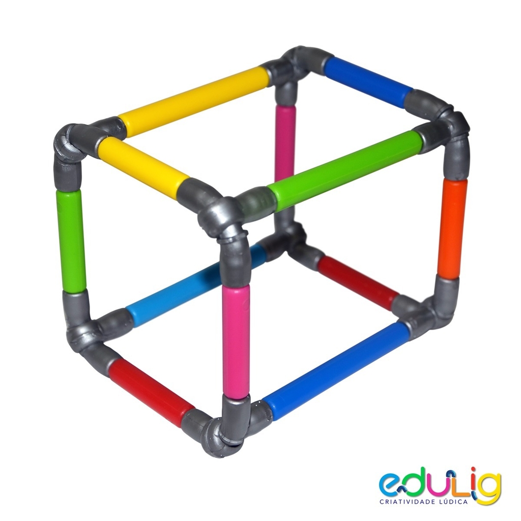 Quebra-cabeça Edulig Puzzle 3D Pirâmide - 144 peças e conexões - 6