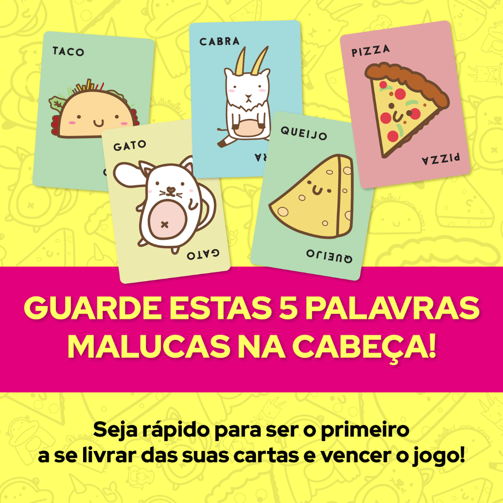 Taco Gato Cabra Queijo Pizza Card Game