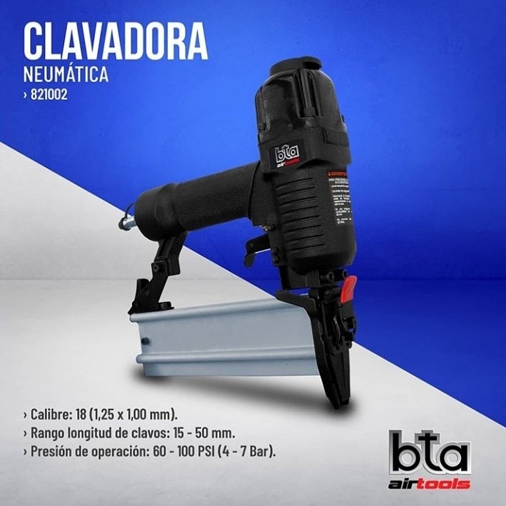 Clavadora Neumática Clavos 15-50 Mm Bta Airtools 821002