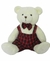 Urso Sentado Branco 30cm