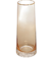 Vaso Decorativo 27cm de vidro com borda dourada âmbar Liz Wolff - 29252
