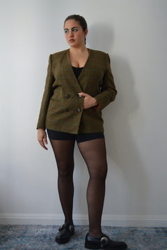 Blazer vintage escocés