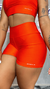 Short Fitness Laranja Quente da Di Paula- Bella Moda Fitness Macapa-Ap