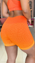  Short Fitness em Degradê Laranja da Zee Rucci Bella Moda Fitnnes Macapa-Ap