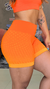  Short Fitness em Degradê Laranja da Zee Rucci Bella Moda Fitnnes Macapa-Ap