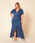 vestido lurex longo plus size