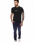 CAMISETA MASC M/C GOLA O X 48 PRETA