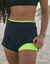 Short fitness duplo em tecido dryfit, comprimento curto e com proteção solar. Ideal para beach tennis e academia.