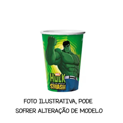 COPO PAPEL 330ML HULK C/8 REGINA FESTAS