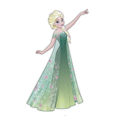 PERSONAGEM PAPEL ELSA FROZEN FEVER REGINA FESTAS