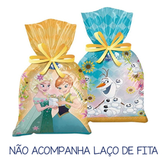 SACOLA PLASTICA C/8 FROZEN FEVER REGINA FESTAS