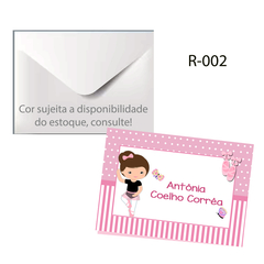 CARTÃO PERSONALIZADO P/PRESENTE RETANGULAR R-002