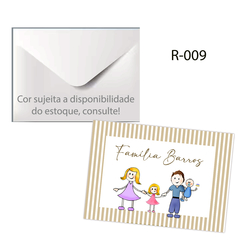 CARTÃO PERSONALIZADO P/PRESENTE RETANGULAR R-009