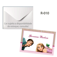 CARTÃO PERSONALIZADO P/PRESENTE RETANGULAR R-010