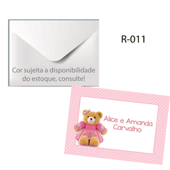 CARTÃO PERSONALIZADO P/PRESENTE RETANGULAR R-011