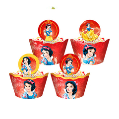 WRAPERS P/CUP CAKE C/12 BRANCA DE NEVE REGINA FESTAS