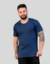 Camisetas Slim Fit Algodão Pima Azul Marinho