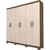 ROUPEIRO MILENA 6PTS ESP GIRATORIO MDF 1.80 cm - comprar online