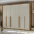 ROUPEIRO 6P. ABRIR 6G LOPAS REALI ROVERE NATURALE / OFF WHITE MDF