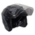 Casco Abierto Negro Mate Okn-9 Doble Visor