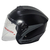 Casco Abierto Negro Mate Okn-9 Doble Visor - comprar online