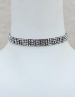 CHOKER STRASS 4 FILAS