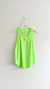 Musculosa deportiva verde flúo PUNTO LÍMITE