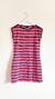 Vestido sin mangas rosa a rayas TOMMY HILFIGER