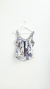 Musculosa satinada floral SQUARE - comprar online