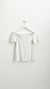 Blusa blanca hombros descubiertos H&M