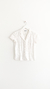 Camisa blanca broderie Cacharel