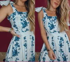 Vestido em Tricoline Floral - loja online