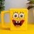 Caneca Retangular Bob Esponja Calça Quadrada