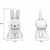 Luminária Coelhão de 45cm RGB com Fio Big Miffy - comprar online