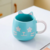 Caneca de Porcelana Gatinho com Orelhas 450ml - Verde - comprar online